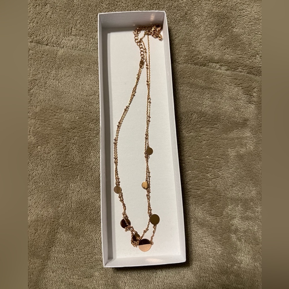 Kate Spade rose gold necklace